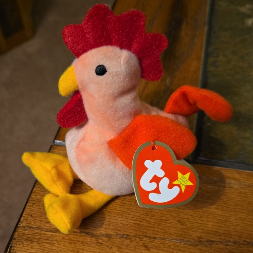 Ty Teenie Beanie Babies Strut The Rooster 1993